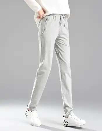 chanvenuel运动裤女夏ins休闲韩版宽松原宿bf小脚直筒收口束脚显瘦