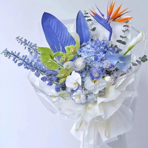 男士领导生日天堂鸟花束北京杭州天津同城鲜花速递鲜花速递同城