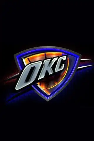 【nba俄克拉荷马城雷霆队标logo手机壁纸】高