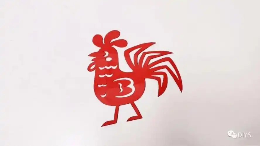 "手工剪纸"大公鸡图案_腾讯新闻