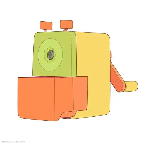 关键词:黄色的削笔刀插画 黄色的削笔刀 削笔刀插画 手绘削笔刀 卡通