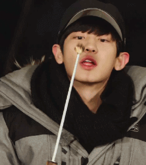 朴灿烈gif帽子gif吃货gif可爱gif