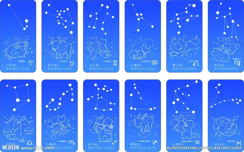 12星座星空月份图片