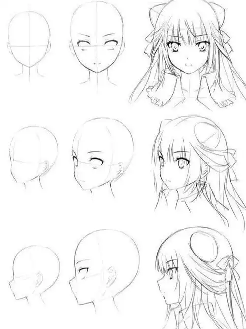 【素材】动漫头素材参考__凤凰网