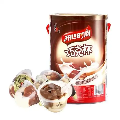 喜之郎开心时间巧克杯牛奶巧克力味720g筒