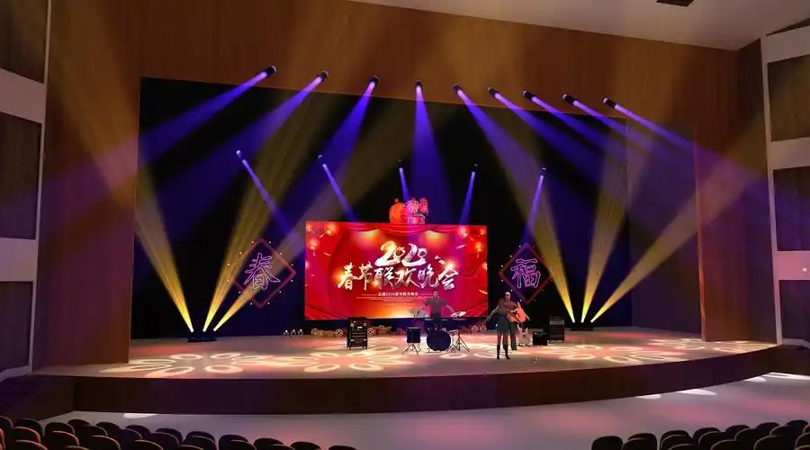 春节晚会舞台舞美设计3d效果图