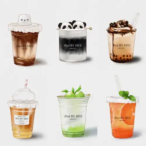前几天有小姐姐问我会不会画奶茶04