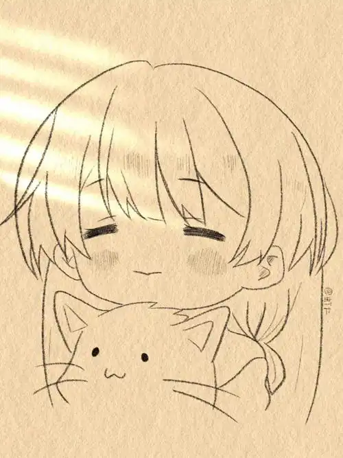 跑去见你,趁路灯还没熄灭-临摹@凉白-感谢喜欢#简笔画详细教程