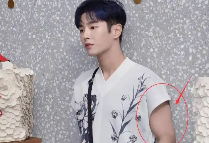 原创李汶翰参加活动生图曝光没了专业修图师这手臂肌肉是认真的