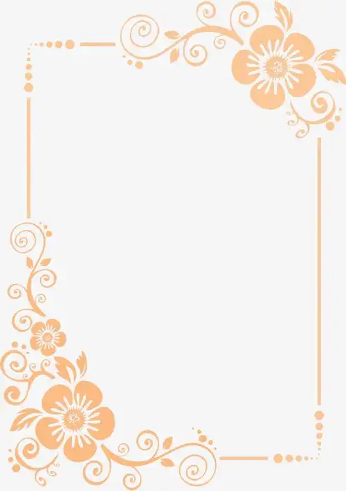 唯美花纹创意边框相框
