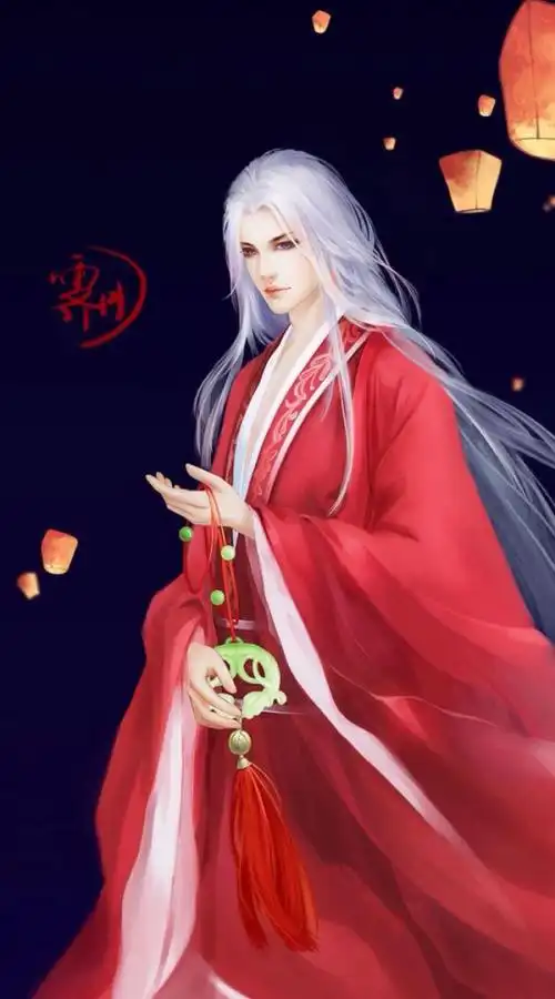 唯美古风白发美男_动漫图片_我要个性网