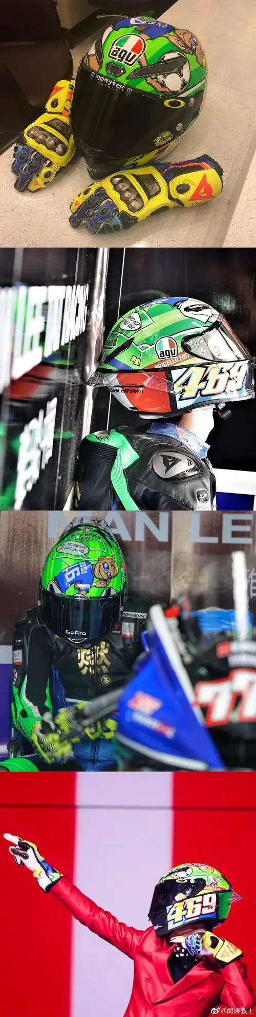 85号赛车手王一博与他的摩托头盔合集_高清图集_新浪网