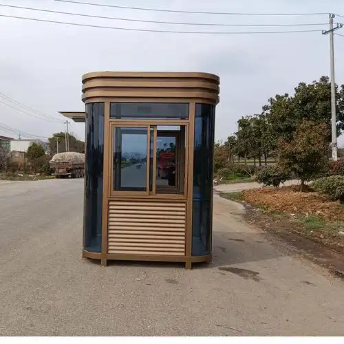 钢结构岗亭成品户外保安安亭厂家现货支持定制钢结构阳光房