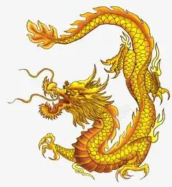 金色二月二龙抬头龙二月二龙抬头金色舞龙装饰插图高清图片