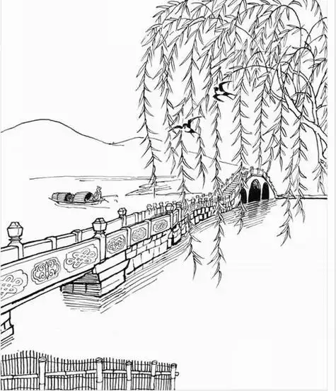 绍兴文理学院简笔画