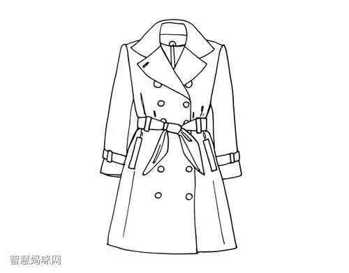风衣简笔画图片