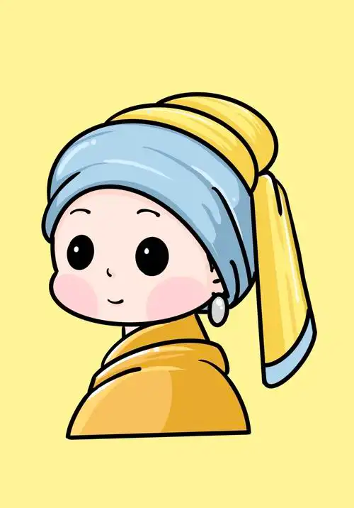 世界名画q版再创作插画|插画|创作习作|是熊崽崽 - 原创作品 - 站酷