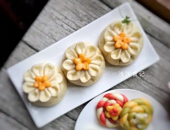 花朵包子的做法