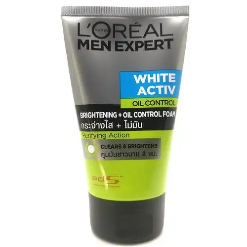 lorealmenexpertwhiteactivbrighteningoilcontrolfoam100ml