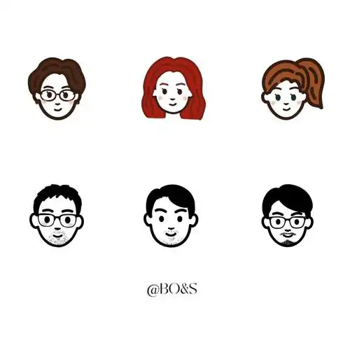 noritake风格头像团队头像设计