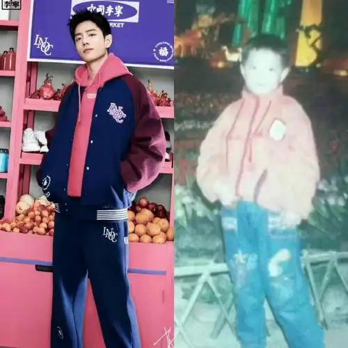 肖战复刻童年照##肖战复刻童年拍照pose