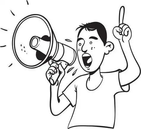 大喊大叫简笔画喊叫的人简笔画禁止大声说话的简笔画叫喊的声音简笔画