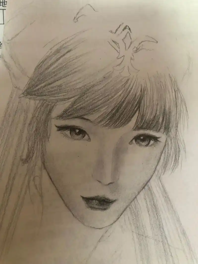 临摹小舞.#手绘 #临摹 - 抖音