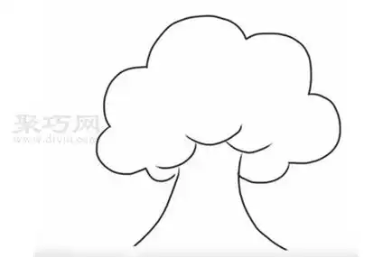 小朋友画树怎么画来学树简笔画画法