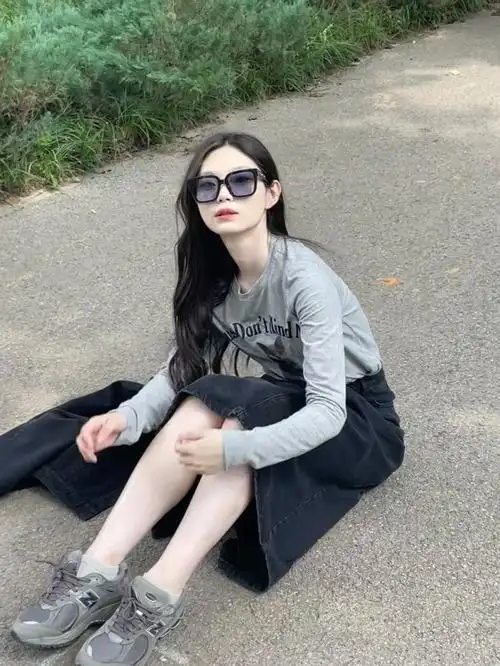 170 120斤微胖穿搭|蓝色墨镜9815真的好显白