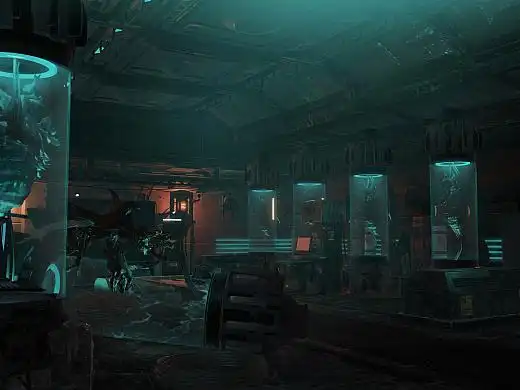 【场景原画】科幻实验室练习