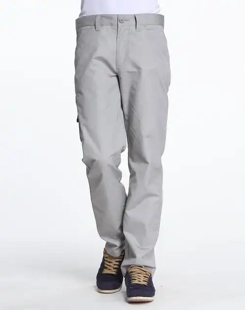 男款浅灰色休闲长裤