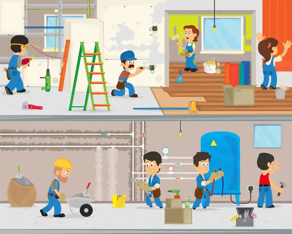 室内装修漫画矢量素材下载(图片id:876054)_-其他-矢量素材_ 集图网 j