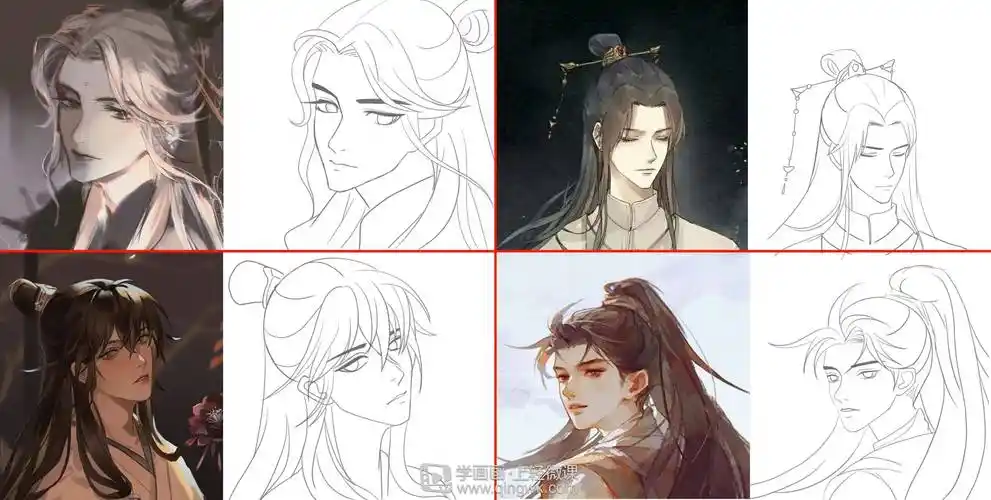 古风插画嘴巴的基本画法