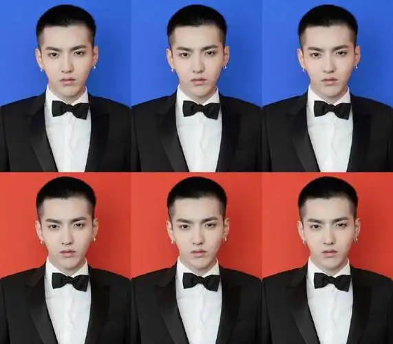 吴亦凡饭制证件照合集 天神三百六十度无死角脸在线狙击