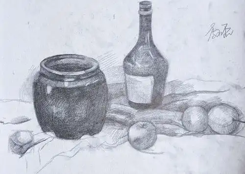 素描静物——青儿美育大课堂周末班同学们 - 美篇