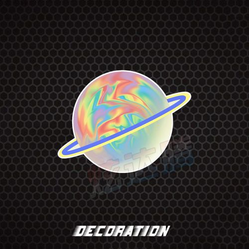 汽车个性趣味五彩星球车贴车身划痕贴纸玻璃装饰贴油箱贴创意拉花