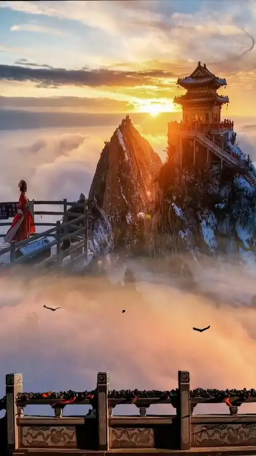 人间仙境美如画,治愈系,唯美