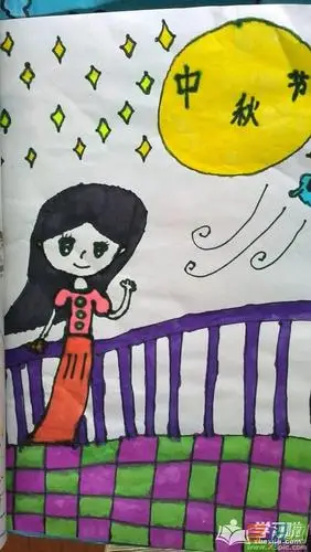 关于中秋节的画四年级_关于中秋节的画大全_关于中秋节的画画图片