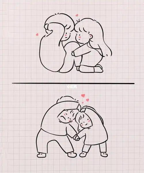 情无情人间有爱简笔画