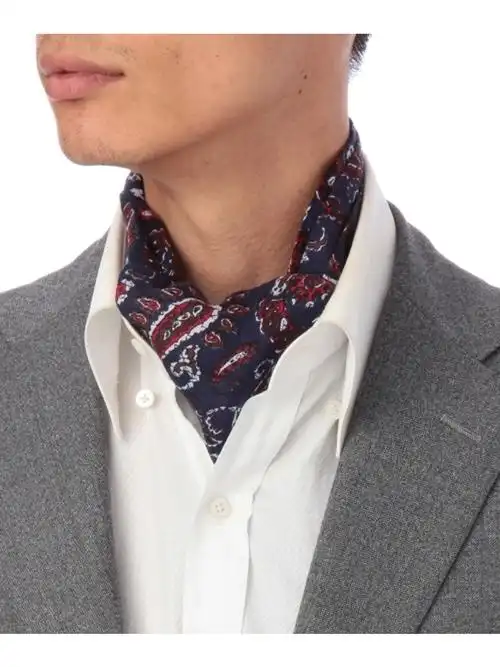 takeo kikuchi / 菊池武夫 男士草履虫图案领带形丝巾070-05902