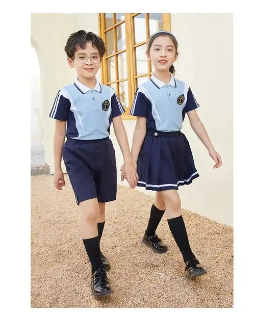 新款校服幼儿园园服小学生校服夏装短袖t恤活动服演出服tangyuan2219