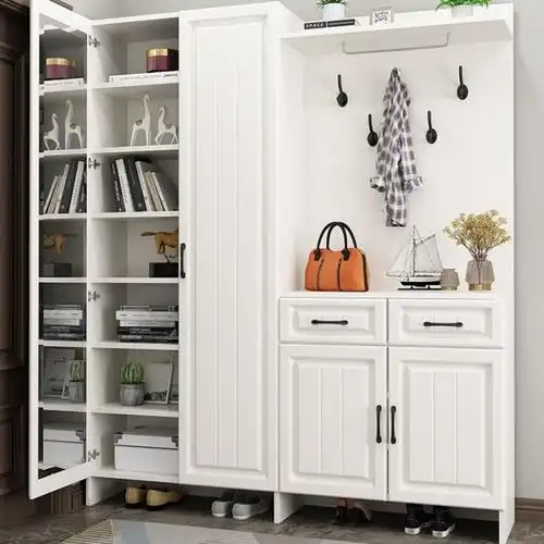 m%鞋柜家用门口超大容量玄关柜简约现代进门整体鞋柜一体靠墙门厅