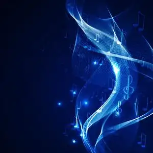 抽象的音乐背景照片