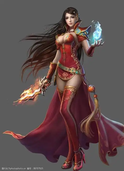 游戏原画 游戏人设 游戏人物 游戏壁纸 游戏素材 长发美女 古装 女