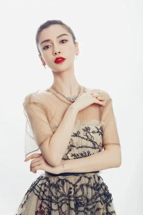 angelababy蔷薇藤蔓纱裙优雅写真,图片大全,高清,图库-回车桌面