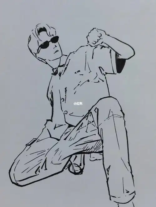 今日速写酷盖耶啵 #王一博#王一博还是有点酷存的自由热烈风华正茂