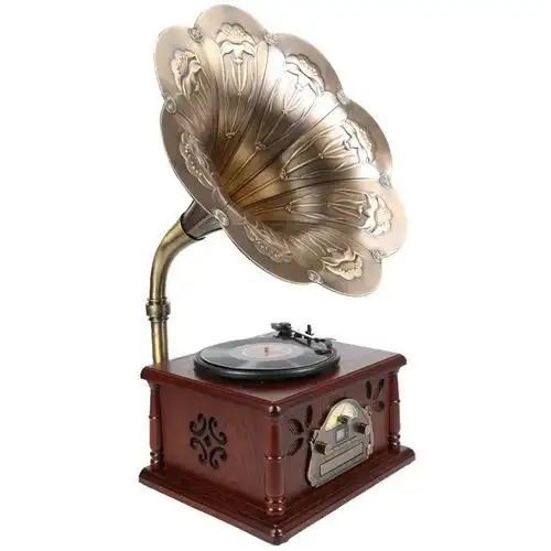 家乐声复古留声机实木仿古lp黑胶唱片机多功能cd电唱机蓝牙收音机