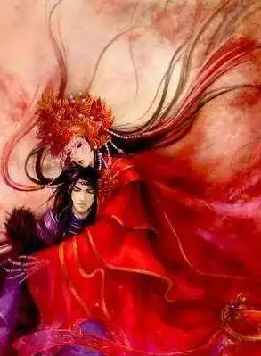 白羊座专属古风嫁衣,非常大气的暗红色,小女人的柔美在嫁衣的衬托下