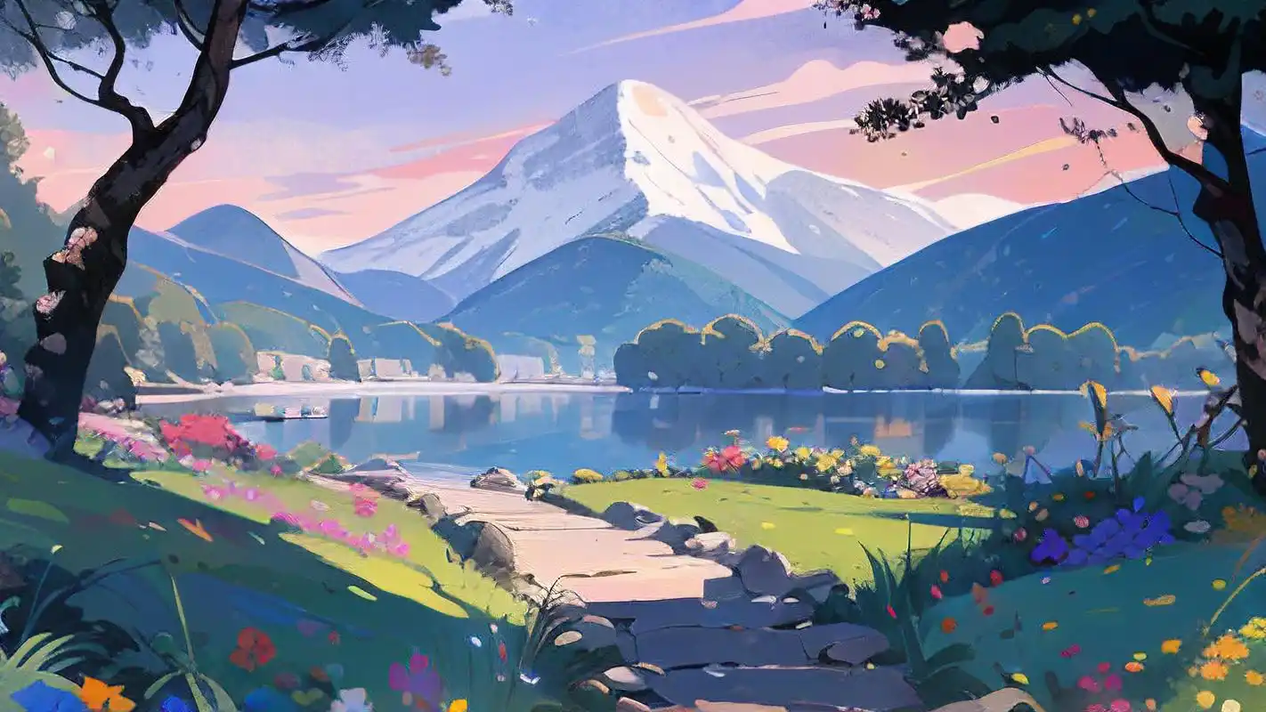 每一幅都融合了精致的纹理与唯美的插画风格,仿佛让人置身于梦幻的