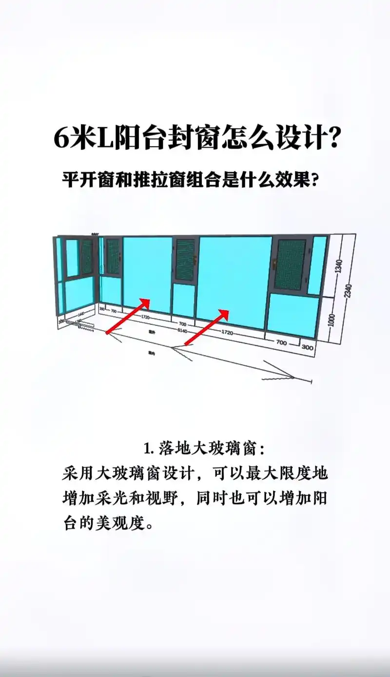 平开窗和推拉窗.6米l阳台封窗怎么设 - 抖音